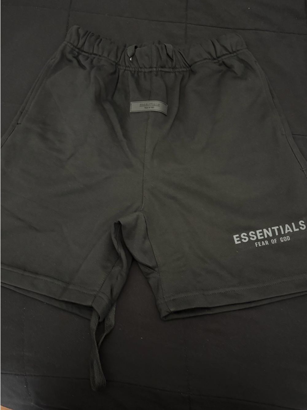 Essentials Fear of God Black Athletic Shorts